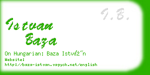 istvan baza business card